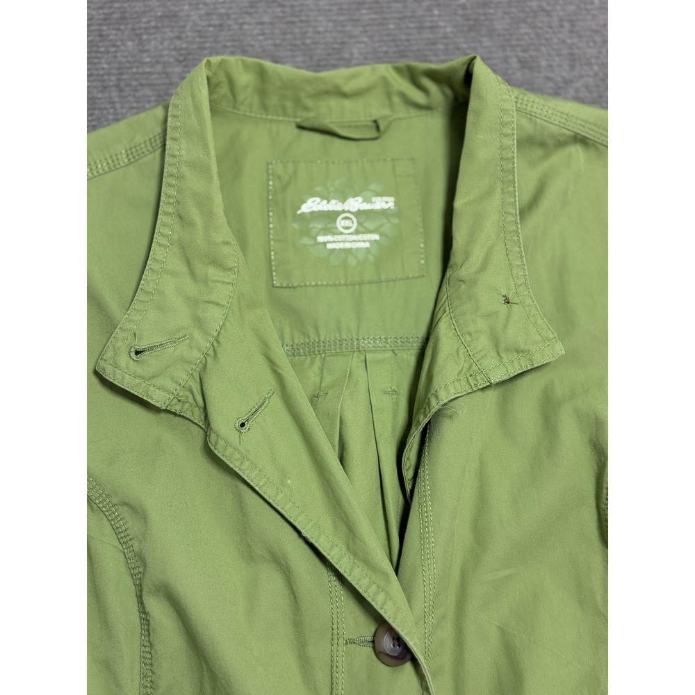 Eddie Bauer Jacket Womens XXL Green Cotton Button Front 3/4 Sleeve Casual - Picture 3 of 12